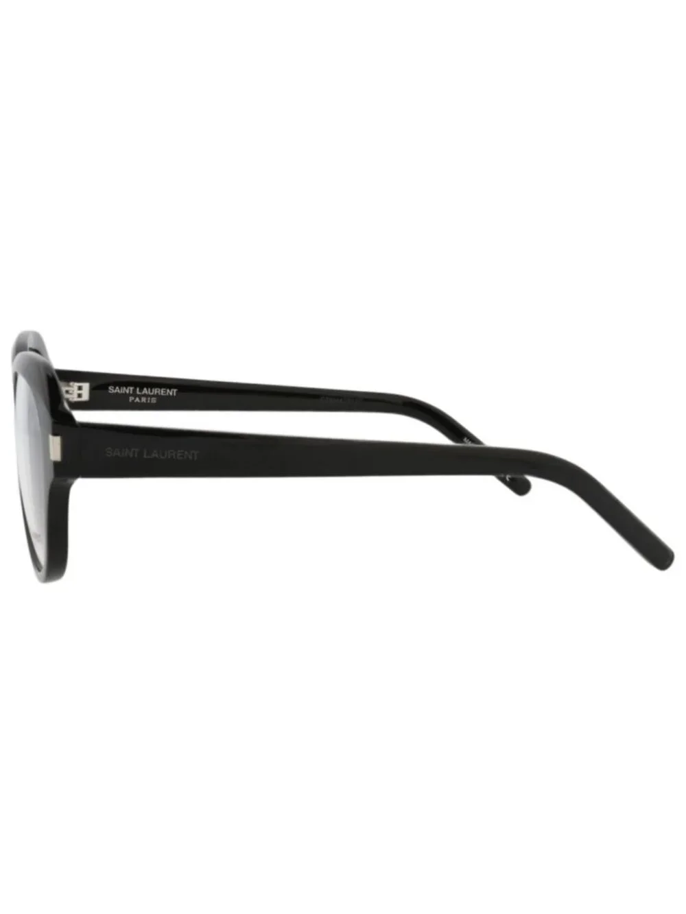 New Saint Laurent Women's Eyeglasses Round Oval Acetate Frame Unisex Black Black